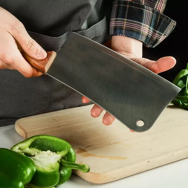 Stainless_Steel_Kitchen_Food_Chopper_Knife_with_Wooden_Handle,_Heavy_Duty_Multipurpose_Vegetable_&_Meat_Cutting_Tool,_Manual_Food_Slicer_for_Home,_Restaurant