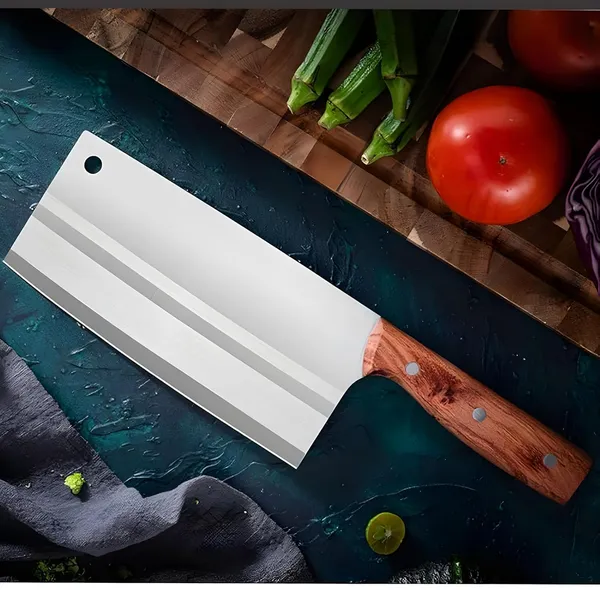 Stainless_Steel_Kitchen_Food_Chopper_Knife_with_Wooden_Handle,_Heavy_Duty_Multipurpose_Vegetable_&_Meat_Cutting_Tool,_Manual_Food_Slicer_for_Home,_Restaurant