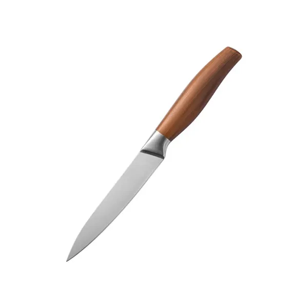 Stainless_Steel_Kitchen_Utility_Cutter_with_Wooden_Finish_Handle,_Sharp_Multipurpose_Food_Prep_Tool_for_Fruits,_Vegetables,_Meat,_Bread_&_Daily_Cooking_Use,_Ergonomic_Grip_Design