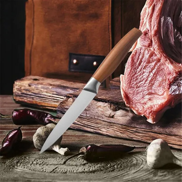 Stainless_Steel_Kitchen_Utility_Cutter_with_Wooden_Finish_Handle,_Sharp_Multipurpose_Food_Prep_Tool_for_Fruits,_Vegetables,_Meat,_Bread_&_Daily_Cooking_Use,_Ergonomic_Grip_Design