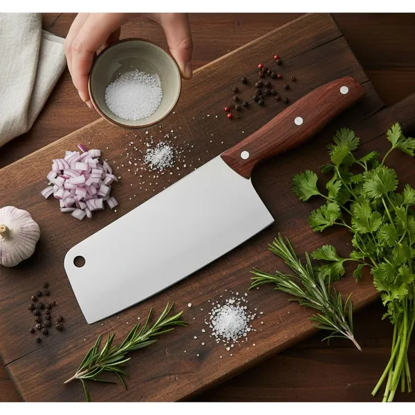 Heavy_Duty_Stainless_Steel_Kitchen_Cleaver_Knife_with_Wooden_Handle_|_Multipurpose_Meat,_Vegetable_&_Food_Chopping_Knife_for_Home,_Restaurant_&_Professional_Kitchen