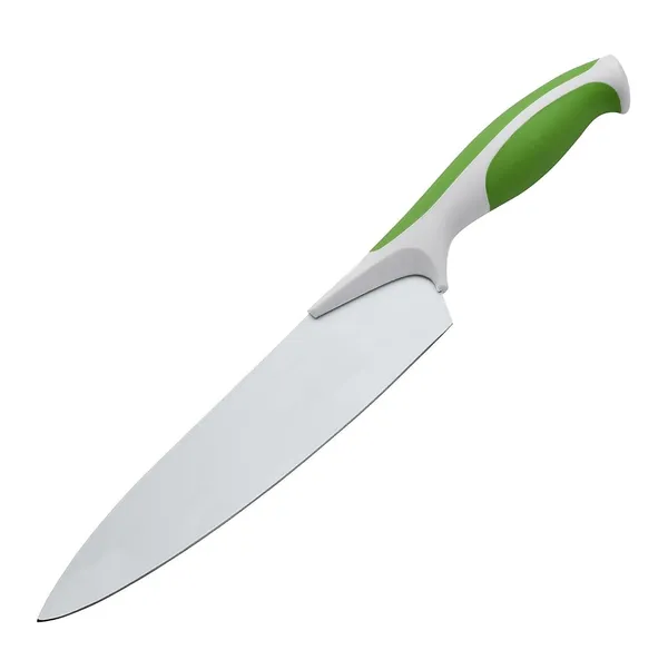 Professional_Chef_Knife_with_Ergonomic_Green_&_White_Handle_�_Wide_Sharp_Kitchen_Blade