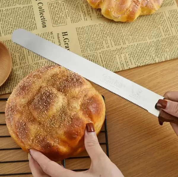 Serrated_Bread_Knife_with_Wooden_Handle_|_Long_Stainless_Steel_Bread_Slicer_Knife_for_Bread,_Cakes,_Sandwiches_&_Bakery_Cutting_|_Kitchen_Cutting_Knife