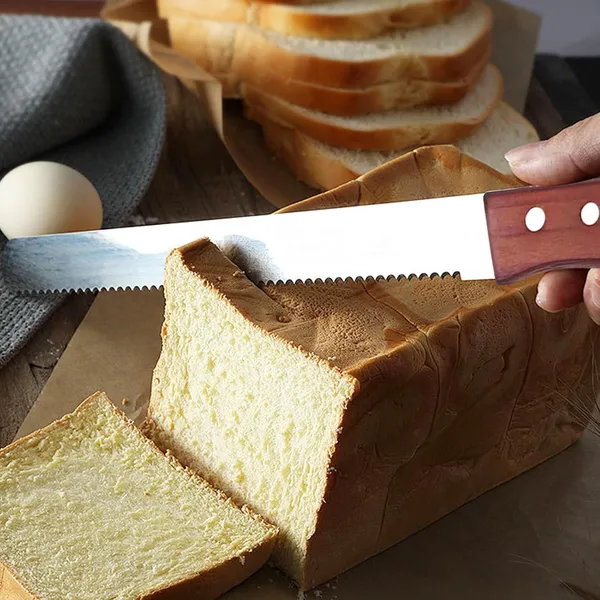 Stainless_Steel_Bread_Knife_with_Serrated_Blade,_Ergonomic_Wooden_Handle_&_Precision_Cutting_Edge_for_Bread,_Croissants,_Cakes_and_Pastries