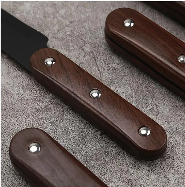 Premium_Black_Kitchen_Knife_with_Wooden_Handle,_Sharp_Stainless_Steel_Blade,_Multipurpose_Vegetable,_Fruit_&_Food_Cutting_Knife_for_Home_Kitchen