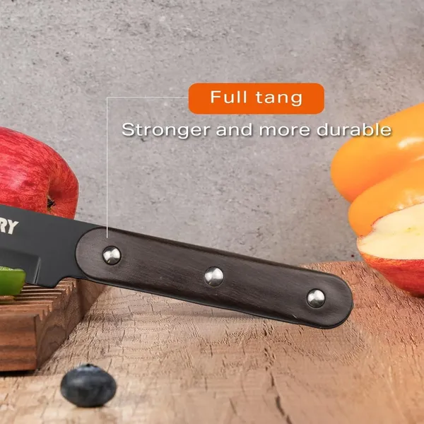 Premium_Black_Kitchen_Knife_with_Wooden_Handle,_Sharp_Stainless_Steel_Blade,_Multipurpose_Vegetable,_Fruit_&_Food_Cutting_Knife_for_Home_Kitchen