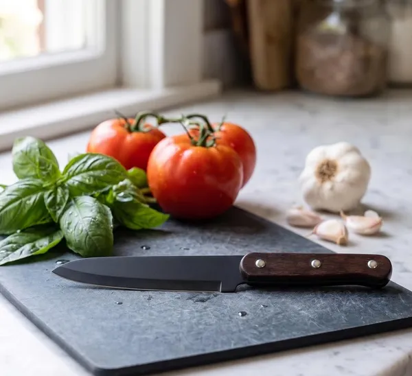 Premium_Black_Kitchen_Knife_with_Wooden_Handle,_Sharp_Stainless_Steel_Blade,_Multipurpose_Vegetable,_Fruit_&_Food_Cutting_Knife_for_Home_Kitchen