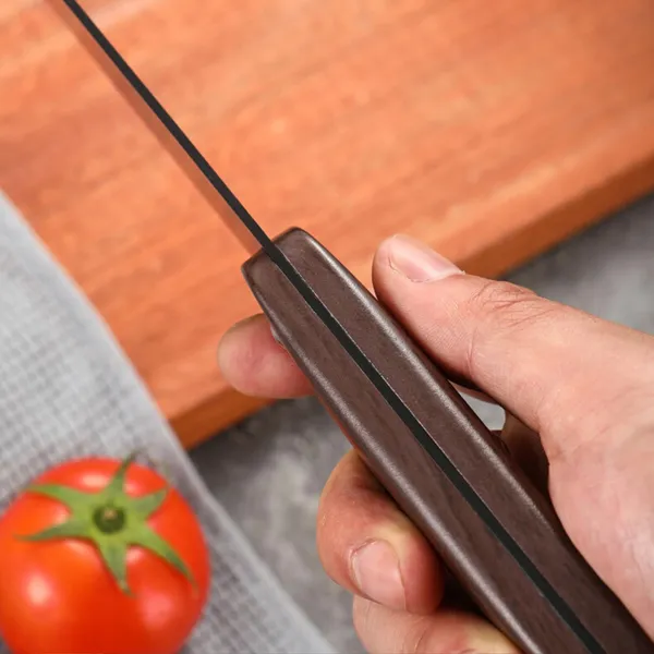 Premium_Black_Kitchen_Knife_with_Wooden_Handle,_Sharp_Stainless_Steel_Blade,_Multipurpose_Vegetable,_Fruit_&_Food_Cutting_Knife_for_Home_Kitchen