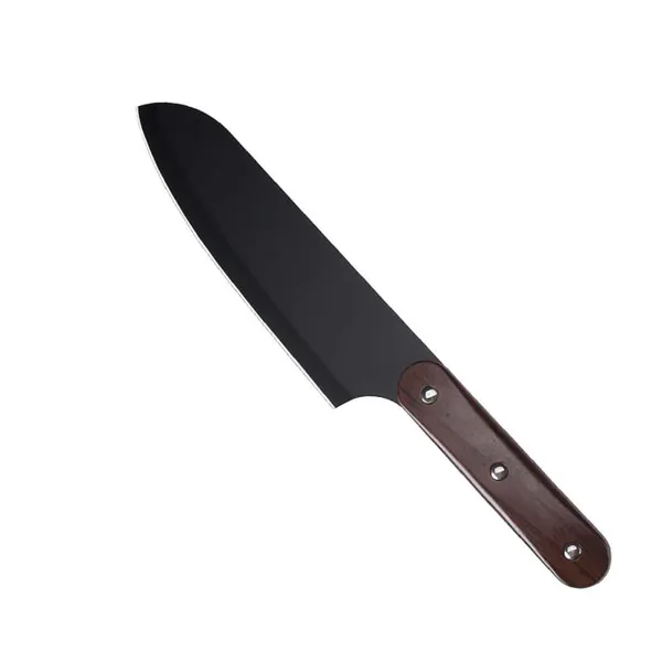 Premium_Black_Kitchen_Knife_with_Wooden_Handle_|_Sharp_Stainless_Steel_Blade_for_Vegetable_Cutting,_Slicing_&_Chopping_|_Multipurpose_Chef_Knife_for_Home_Kitchen