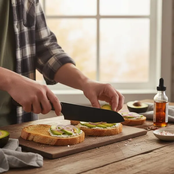 Premium_Black_Kitchen_Knife_with_Wooden_Handle_|_Sharp_Stainless_Steel_Blade_for_Vegetable_Cutting,_Slicing_&_Chopping_|_Multipurpose_Chef_Knife_for_Home_Kitchen
