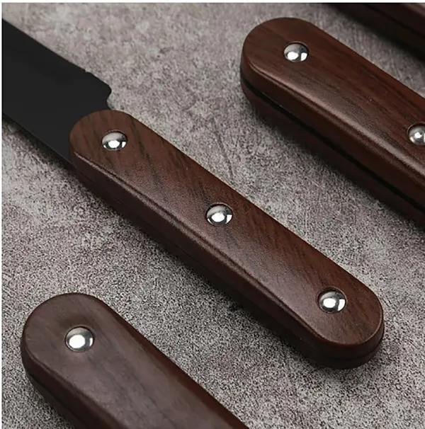 Premium_Black_Kitchen_Knife_with_Wooden_Handle_|_Sharp_Stainless_Steel_Blade_for_Vegetable_Cutting,_Slicing_&_Chopping_|_Multipurpose_Chef_Knife_for_Home_Kitchen