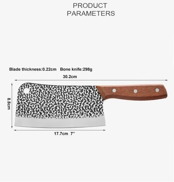 Premium_Chinese_Meat_Cleaver_�_High-Carbon_Kitchen_Chopper_with_Distinctive_Patterned_Blade_&_Ergonomic_Wooden_Handle