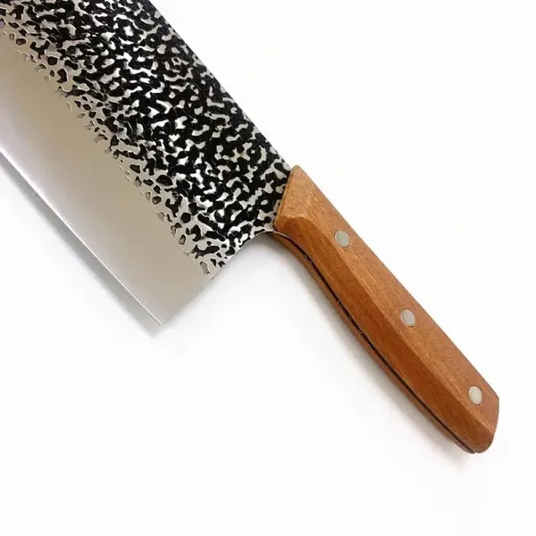 Premium_Chinese_Meat_Cleaver_�_High-Carbon_Kitchen_Chopper_with_Distinctive_Patterned_Blade_&_Ergonomic_Wooden_Handle