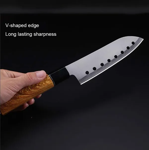 Stainless_Steel_Kitchen_Knife_with_Wooden_Handle,_Multipurpose_Vegetable_Fruit_Cutting_Knife_with_Hollow_Blade_Design_for_Chopping,_Slicing_&_Everyday_Cooking