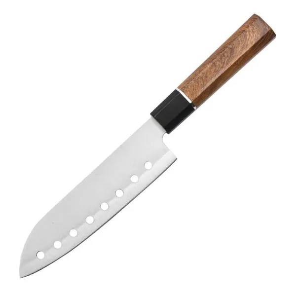 Stainless_Steel_Kitchen_Knife_with_Wooden_Handle,_Multipurpose_Vegetable_Fruit_Cutting_Knife_with_Hollow_Blade_Design_for_Chopping,_Slicing_&_Everyday_Cooking