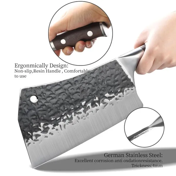Premium_Stainless_Steel_Kitchen_Cleaver_Knife_with_Hammered_Blade_and_Ergonomic_Wooden_Handle_for_Vegetable_Cutting,_Meat_Chopping_&_Daily_Cooking