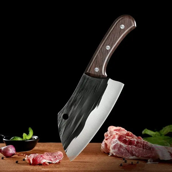 Heavy_Duty_Kitchen_Cleaver_Knife_with_Broad_Sharp_Blade_&_Ergonomic_Wood-Style_Handle_|_Multipurpose_Meat,_Vegetable_&_Food_Chopping_Knife