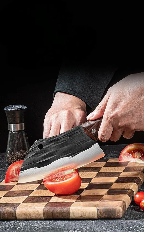 Heavy_Duty_Kitchen_Cleaver_Knife_with_Broad_Sharp_Blade_&_Ergonomic_Wood-Style_Handle_|_Multipurpose_Meat,_Vegetable_&_Food_Chopping_Knife