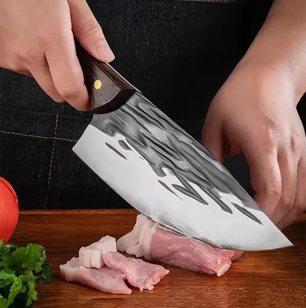 Stainless_Steel_Chef_Knife_with_Ergonomic_Black_Handle,_Sharp_Multipurpose_Kitchen_Chopping_&_Cutting_Knife_for_Vegetables,_Fruits,_Meat_&_Everyday_Cooking