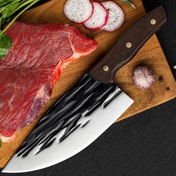Stainless_Steel_Chef_Knife_with_Ergonomic_Black_Handle,_Sharp_Multipurpose_Kitchen_Chopping_&_Cutting_Knife_for_Vegetables,_Fruits,_Meat_&_Everyday_Cooking