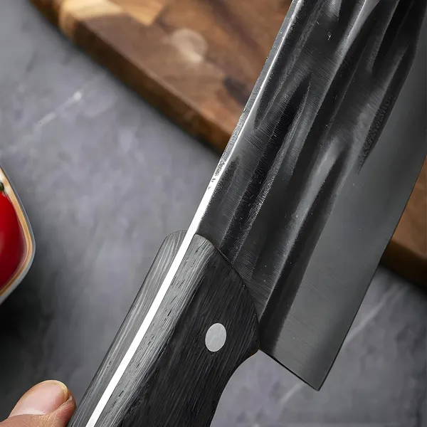 Stainless_Steel_Chef_Knife_with_Ergonomic_Black_Handle,_Sharp_Multipurpose_Kitchen_Chopping_&_Cutting_Knife_for_Vegetables,_Fruits,_Meat_&_Everyday_Cooking