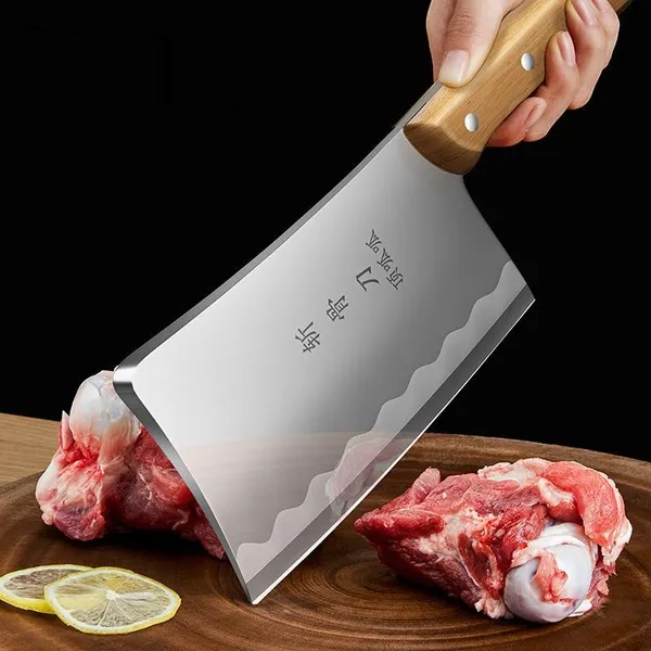 Heavy_Duty_Meat_Cleaver_Knife_for_Kitchen,_Stainless_Steel_Butcher_Chopper_with_Wooden_Handle,_Wide_Blade_Kitchen_Cutter_for_Meat,_Chicken,_Fish,_Vegetables_&_Food_Preparation