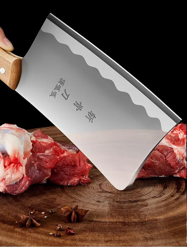 Heavy_Duty_Meat_Cleaver_Knife_for_Kitchen,_Stainless_Steel_Butcher_Chopper_with_Wooden_Handle,_Wide_Blade_Kitchen_Cutter_for_Meat,_Chicken,_Fish,_Vegetables_&_Food_Preparation
