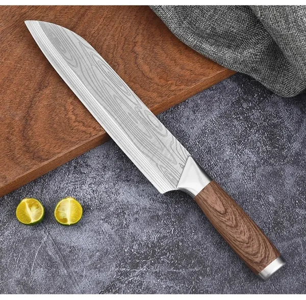 Premium_Stainless_Steel_Chef_Knife_with_Damascus_Pattern_Blade,_Wooden_Handle,_Sharp_Kitchen_Cutting_Knife_for_Slicing,_Chopping,_Dicing_&_Everyday_Cooking