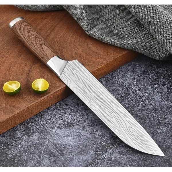 Premium_Stainless_Steel_Chef_Knife_with_Damascus_Pattern_Blade,_Wooden_Handle,_Sharp_Kitchen_Cutting_Knife_for_Slicing,_Chopping,_Dicing_&_Everyday_Cooking