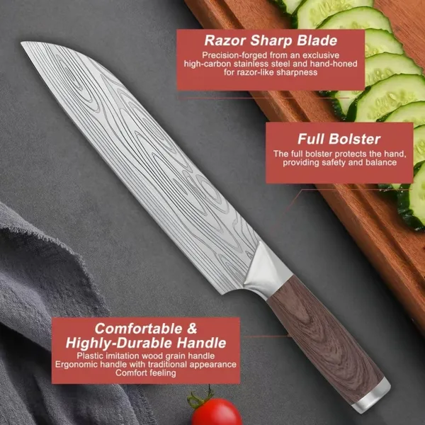 Premium_Stainless_Steel_Chef_Knife_with_Damascus_Pattern_Blade,_Wooden_Handle,_Sharp_Kitchen_Cutting_Knife_for_Slicing,_Chopping,_Dicing_&_Everyday_Cooking