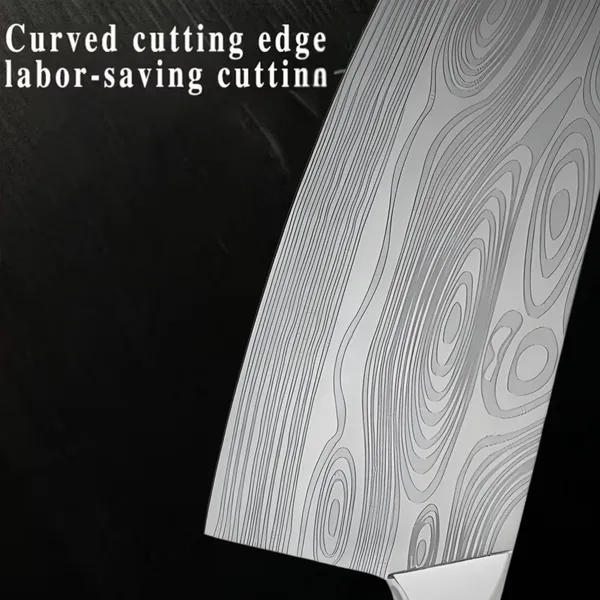 Premium_Damascus_Pattern_Kitchen_Cleaver_Knife_with_Ergonomic_Wood-Effect_Handle,_Wide_Sharp_Blade_for_Chopping,_Slicing_&_Everyday_Kitchen_Preparation