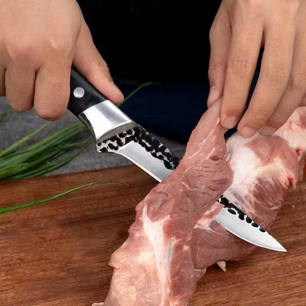 Premium_Kitchen_Utility_Knife_with_Hammered_Pattern_Blade,_Ergonomic_Black_Handle,_Multipurpose_Chopping_&_Slicing_Knife_for_Fruits,_Vegetables,_Meat_&_Everyday_Kitchen_Use