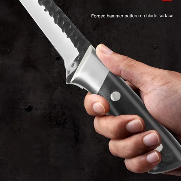 Premium_Chef_Knife_with_Hammered_Pattern_Blade,_Sharp_Kitchen_Cutting_Knife_with_Ergonomic_Black_Handle_for_Chopping,_Slicing,_Dicing_&_Everyday_Food_Preparation