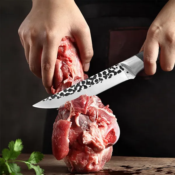 Premium_Chef_Knife_with_Hammered_Pattern_Blade,_Sharp_Kitchen_Cutting_Knife_with_Ergonomic_Black_Handle_for_Chopping,_Slicing,_Dicing_&_Everyday_Food_Preparation