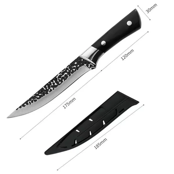 Premium_Chef_Knife_with_Hammered_Pattern_Blade,_Sharp_Kitchen_Cutting_Knife_with_Ergonomic_Black_Handle_for_Chopping,_Slicing,_Dicing_&_Everyday_Food_Preparation