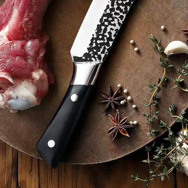 Premium_Kitchen_Chef_Knife_with_Patterned_Blade_&_Ergonomic_Black_Handle_|_Multipurpose_Food_Preparation_Knife_for_Chopping,_Slicing_&_Cutting