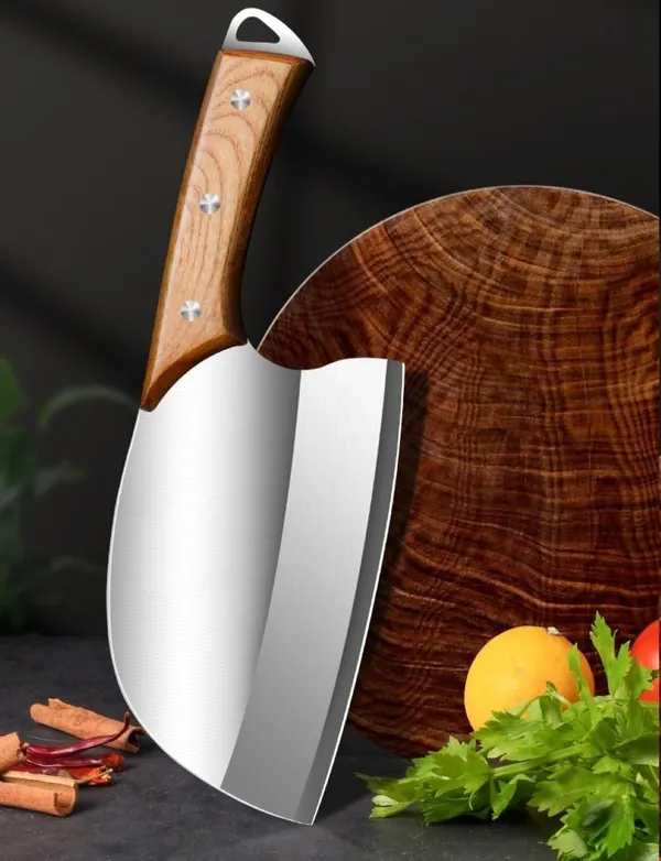 Stainless_Steel_Kitchen_Cleaver_Knife_with_Wooden_Handle,_Heavy-Duty_Meat_&_Vegetable_Chopper,_Wide_Sharp_Blade_for_Cutting,_Chopping_&_Slicing