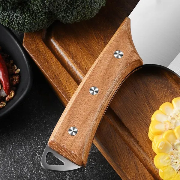 Stainless_Steel_Kitchen_Cleaver_Knife_with_Wooden_Handle,_Heavy-Duty_Meat_&_Vegetable_Chopper,_Wide_Sharp_Blade_for_Cutting,_Chopping_&_Slicing
