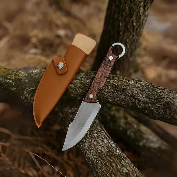 Multipurpose_Stainless_Steel_Utility_Knife_with_Wooden_Handle_&_Leather_Sheath_|_Compact_Kitchen_&_Everyday_Cutting_Knife