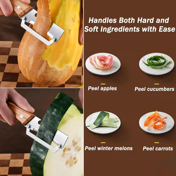 Multipurpose_2_in_1__Stainless_Steel_Vegetable_Peeler_with_Wooden_Handle_|_Heavy_Duty_Fruit_&_Vegetable_Peeler,_Julienne_Slicer_&_Bottle_Opener_For_Drinks