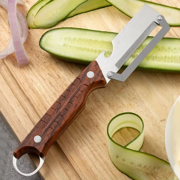 Multipurpose_2_in_1__Stainless_Steel_Vegetable_Peeler_with_Wooden_Handle_|_Heavy_Duty_Fruit_&_Vegetable_Peeler,_Julienne_Slicer_&_Bottle_Opener_For_Drinks