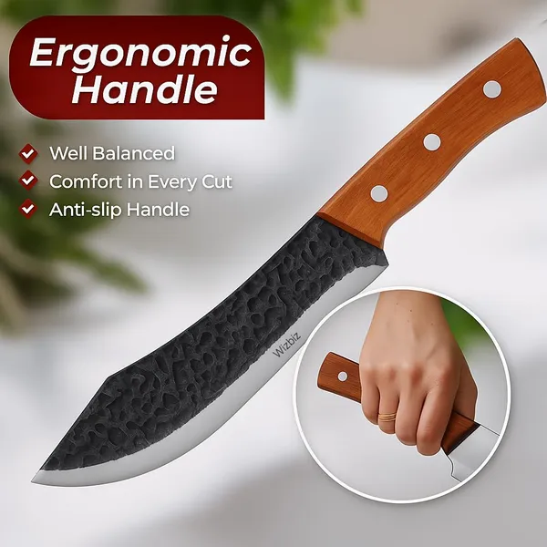 Professional_Chef_Knife_8_Inch,_Stainless_Steel_Kitchen_Knife_with_Sharp_Blade_&_Ergonomic_Wooden_Handle,_Multipurpose_Meat,_Bread,_Vegetable_&_Food_Cutting_Knife