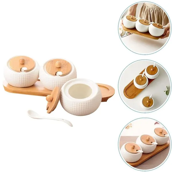 Ceramic_Storage_Jars_with_Bamboo_Wooden_Lids_&_Spoons,_Kitchen_Spice_Containers
