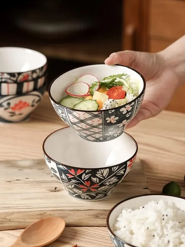 Japanese_Design_Ceramic_Bowls_Set_of_4_|_Floral_Printed_Serving_Bowls_|_Multipurpose_Rice,_Soup,_Curry_&_Snack_Bowls_|_Elegant_Tableware_for_Dining_&_Gifting