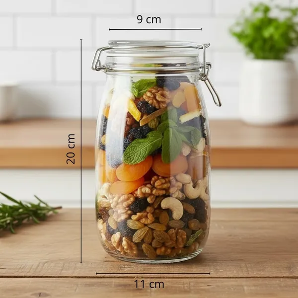 1500_ML_Airtight_Glass_Storage_Jar_with_Clip_Lock_Lid,_Food_Storage_Container_for_Dry_Fruits,_Spices,_Pulses,_Flour,_Candy_&_Dried_Fruits,_Kitchen_Pantry_Organizer_Jar_(Pack_of_2)(Square)