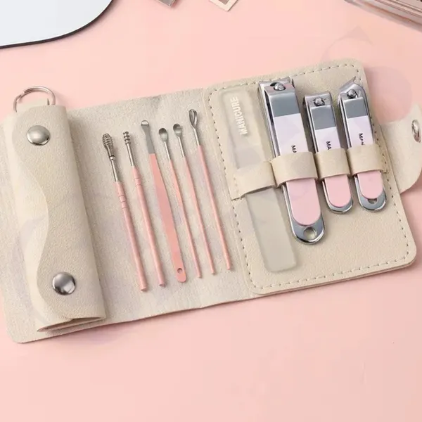 10_in_1_Manicure_Pedicure_Kit_Set_with_Nail_Clippers,_Cuticle_Tools_&_Travel_Case