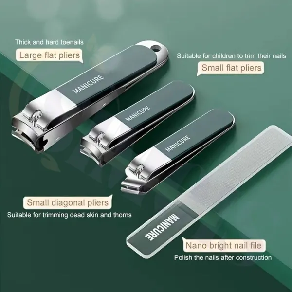 10_in_1_Manicure_Pedicure_Kit_Set_with_Nail_Clippers,_Cuticle_Tools_&_Travel_Case