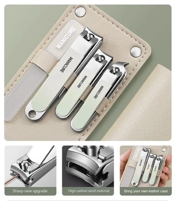 10_in_1_Manicure_Pedicure_Kit_Set_with_Nail_Clippers,_Cuticle_Tools_&_Travel_Case