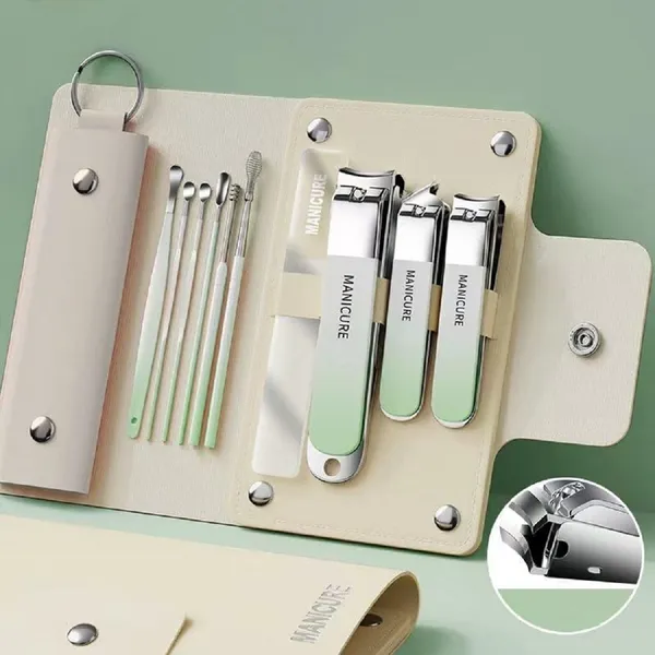 10_in_1_Manicure_Pedicure_Kit_Set_with_Nail_Clippers,_Cuticle_Tools_&_Travel_Case