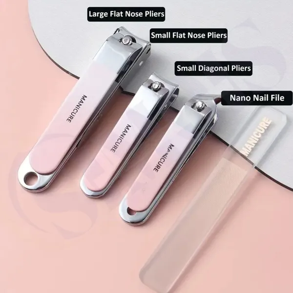 10_in_1_Manicure_Pedicure_Kit_Set_with_Nail_Clippers,_Cuticle_Tools_&_Travel_Case